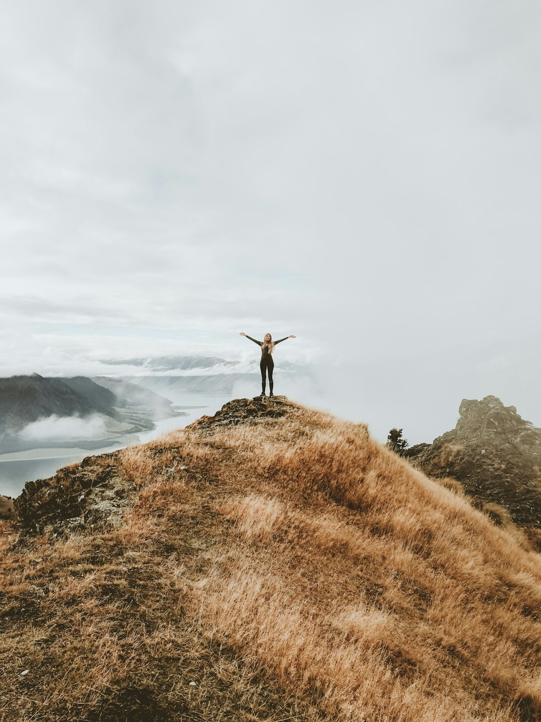 person achieving personal goals
