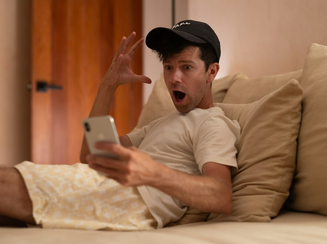 person avoiding distractions